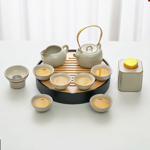 Tea Set Tea Set of Yoyo Shirayou Pottery Tea Set 8p