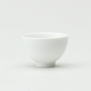 a pure white high-angle teacup