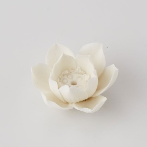 porcelain white lotus incense burner