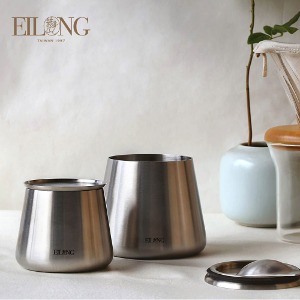Elong Mountain View Silver Tea Canister 190 ml
